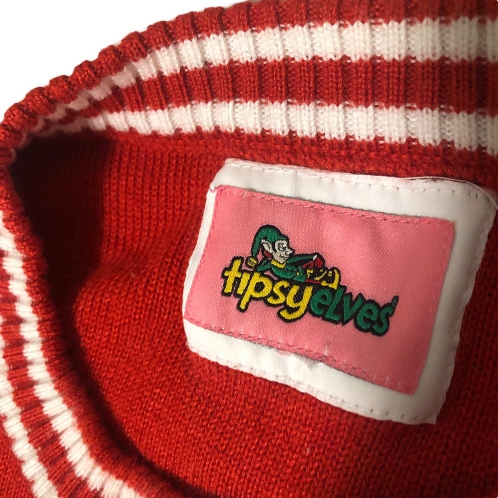 𝅺Tipsy Elves Christmas Sweater Holiday dinner ugly sweater - Picture 4 of 5